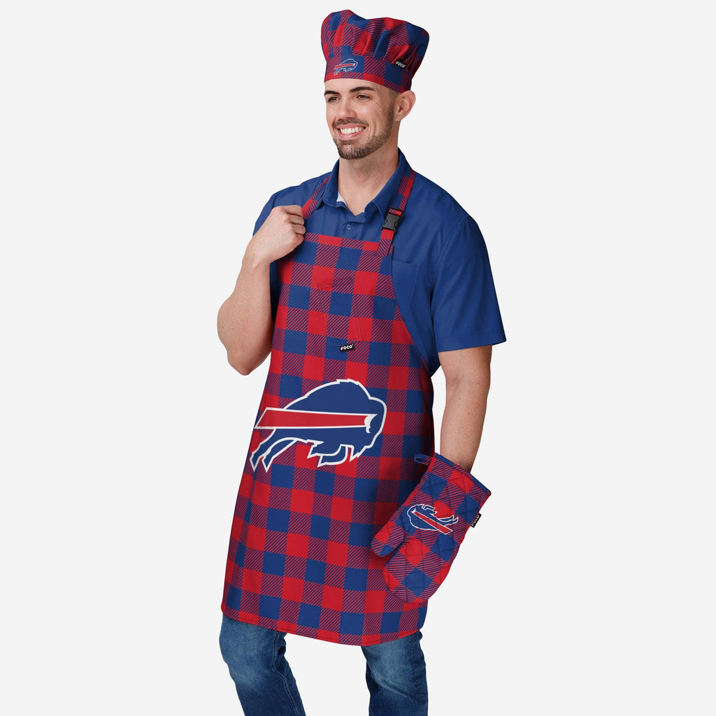 Buffalo Bills Plaid Apron FOCO
