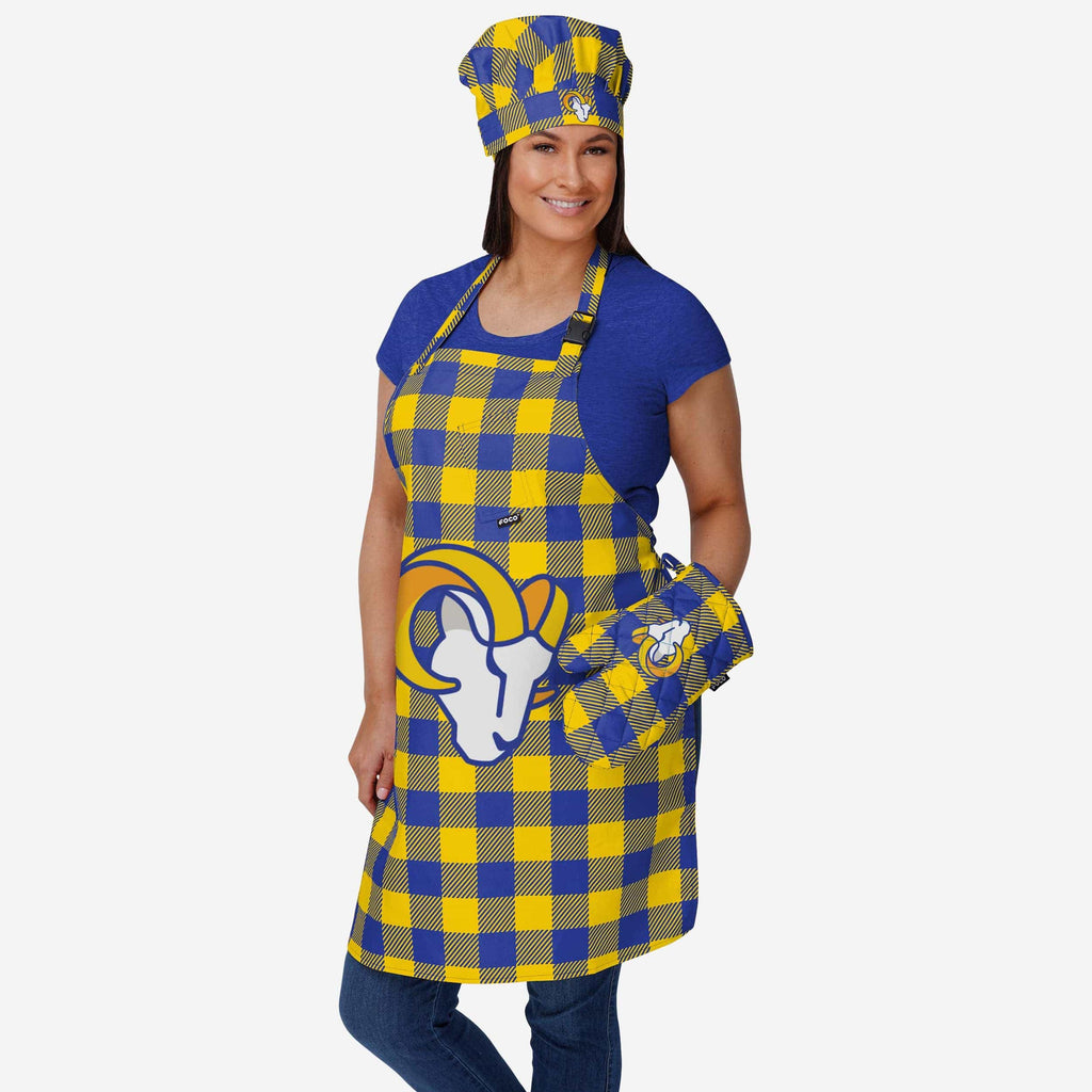 Tablier à carreaux FOCO Los Angeles Rams - Unisexe 3