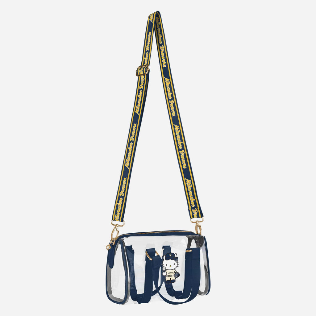 Milwaukee Brewers Hello Kitty® Clear Barrel Bag FOCO
