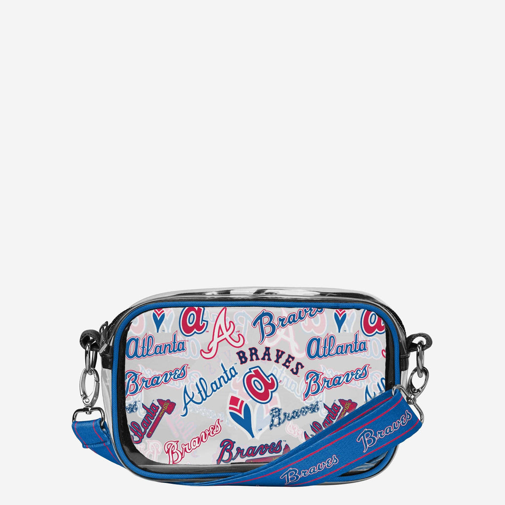 Atlanta Braves Repeat Retro Print Clear Crossbody Bag FOCO