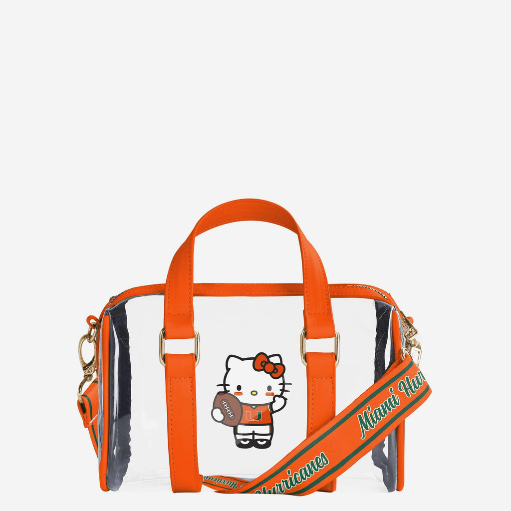 Miami Hurricanes Hello Kitty® Clear Barrel Bag FOCO