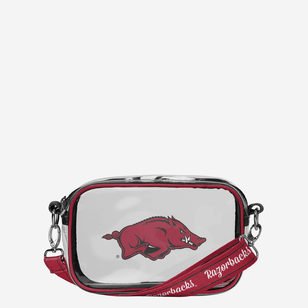 FOCO Arkansas Razorbacks Team Stripe Clear Crossbody Bag 2