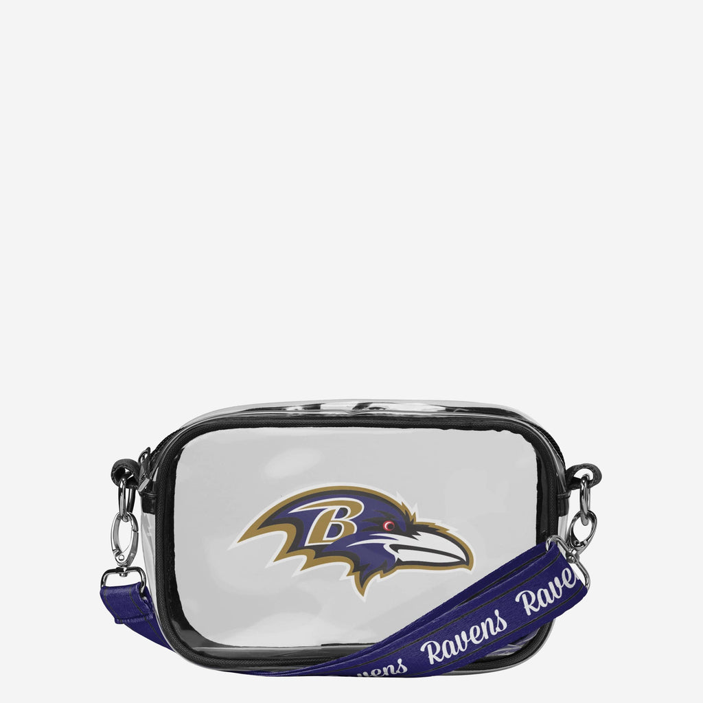 Baltimore Ravens Team Stripe Clear Crossbody Bag FOCO