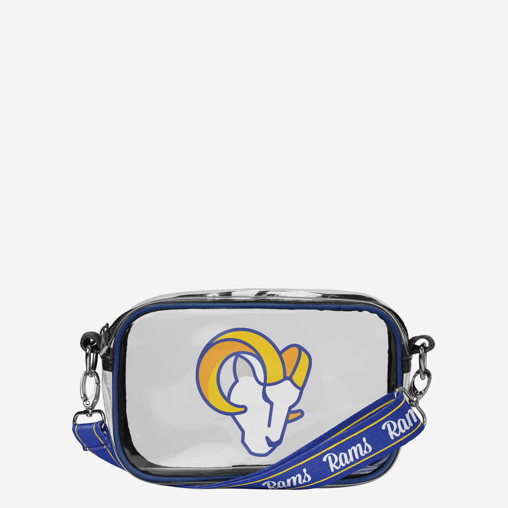 Los Angeles Rams Team Stripe Clear Crossbody Bag FOCO - FOCO.com