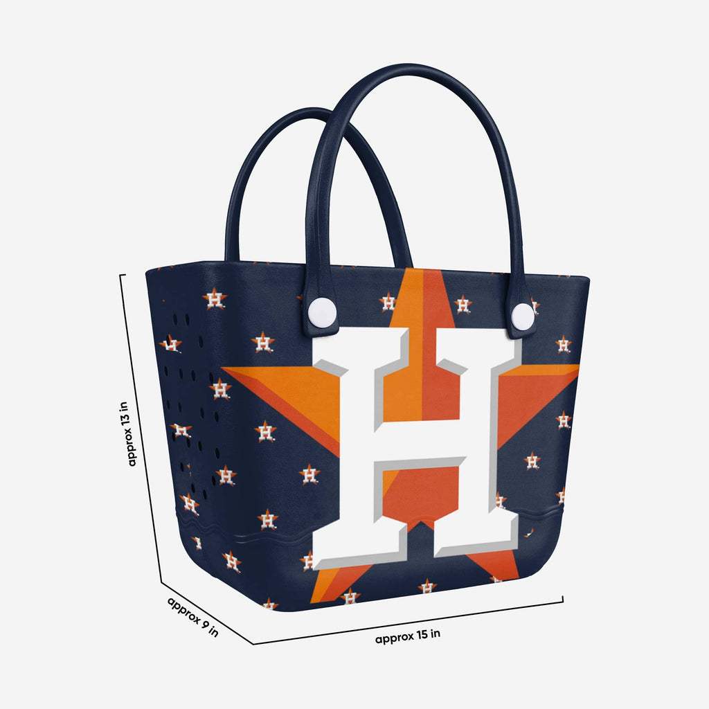 Astrostuffs ロゴトートバッグ / Bright ◆ Houston Astros Big Logo Mini Print Tailgate Tote Bag FOCO