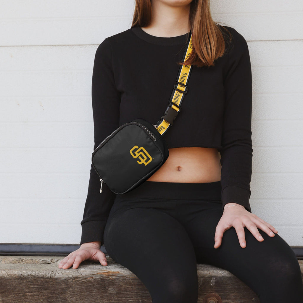 San Diego Padres Team Wordmark Crossbody Belt Bag FOCO