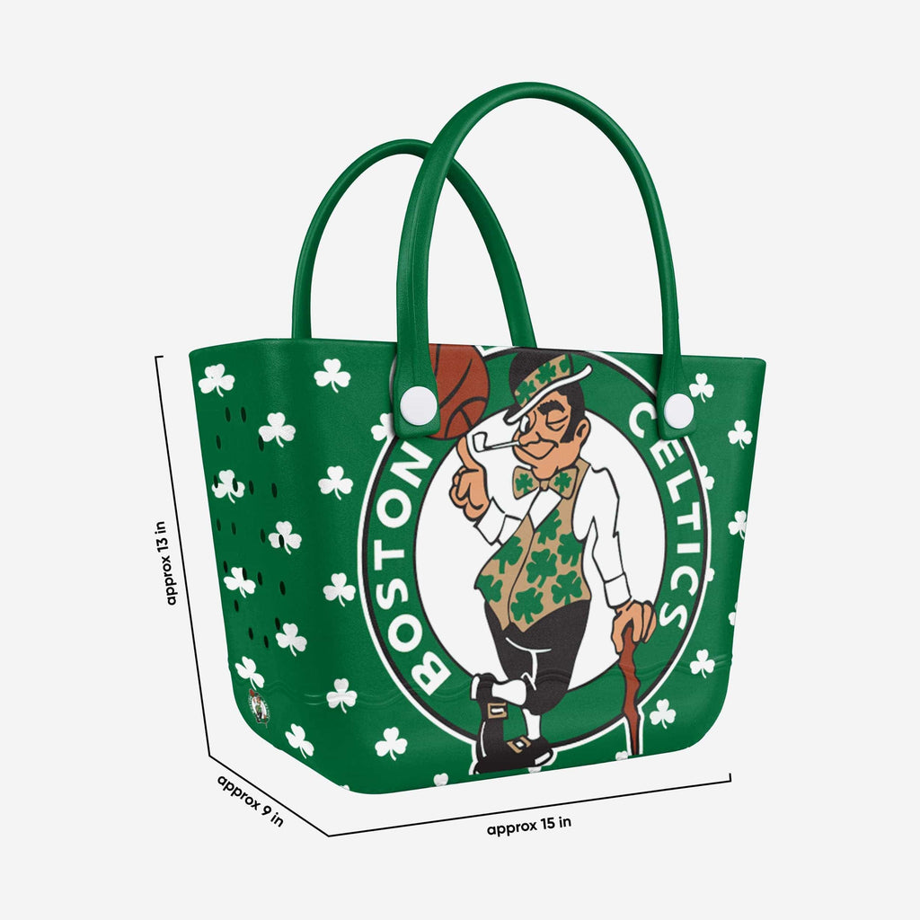 Boston Celtics Big Logo Mini Print Tailgate Tote Bag FOCO