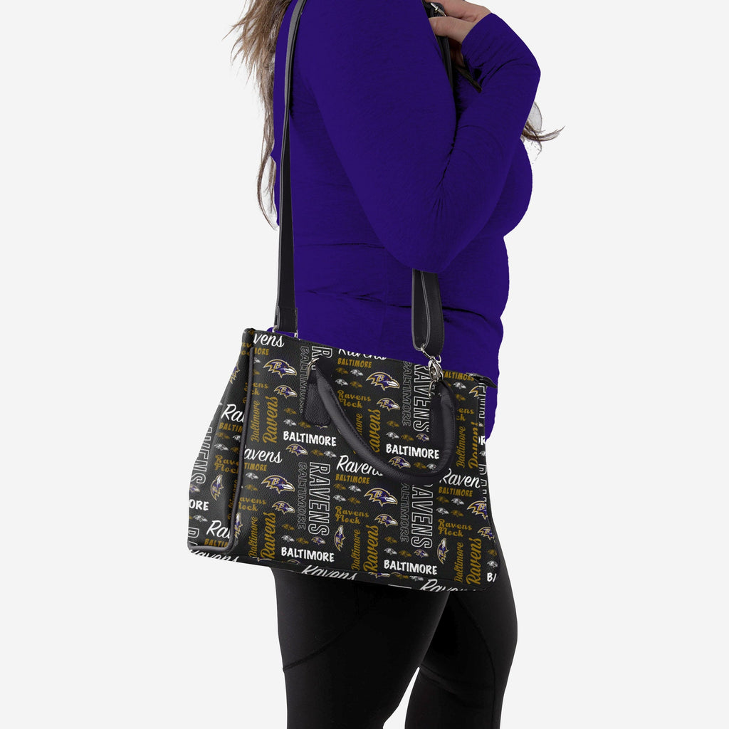 Baltimore Ravens Spirited Style Printed Collection Purse FOCO