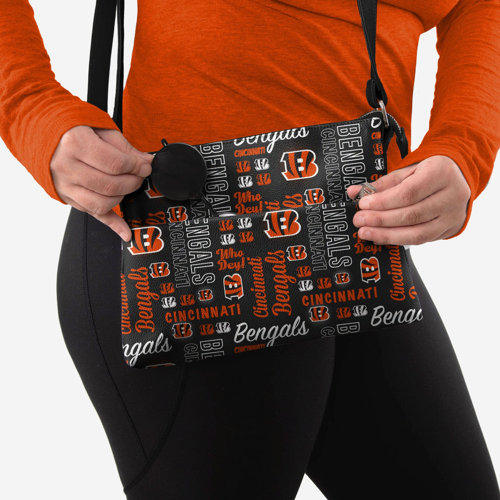 Cincinnati Bengals Spirited Style Printed Collection Foldover Tote Bag FOCO