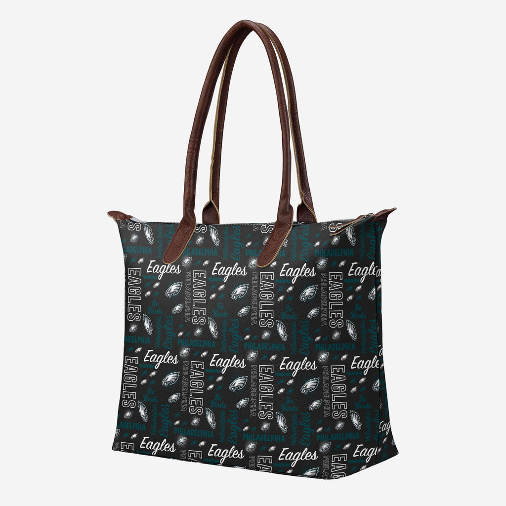 Philadelphia Eagles Spirited Style Printed Collection Tote Bag FOCO