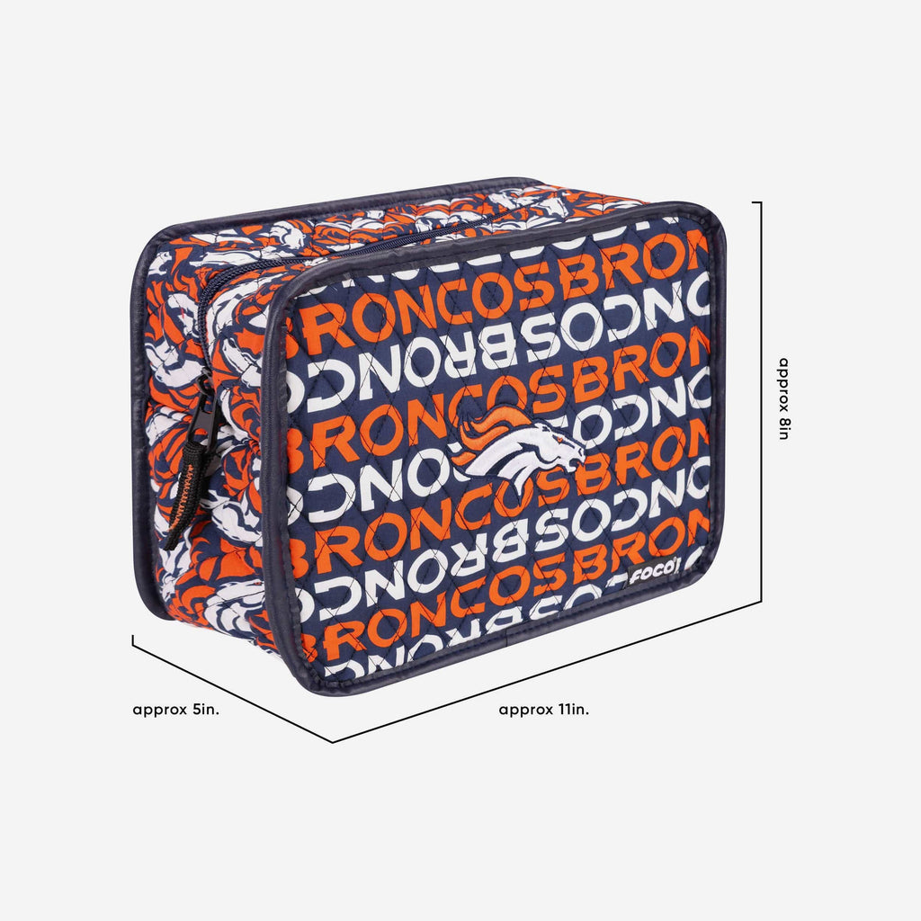 FOCO Denver Broncos gesteppte Kosmetiktasche - Damen 4