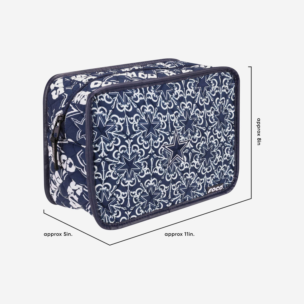 FOCO Dallas Cowboys Quilted Printed Cosmetic Bag Women 4