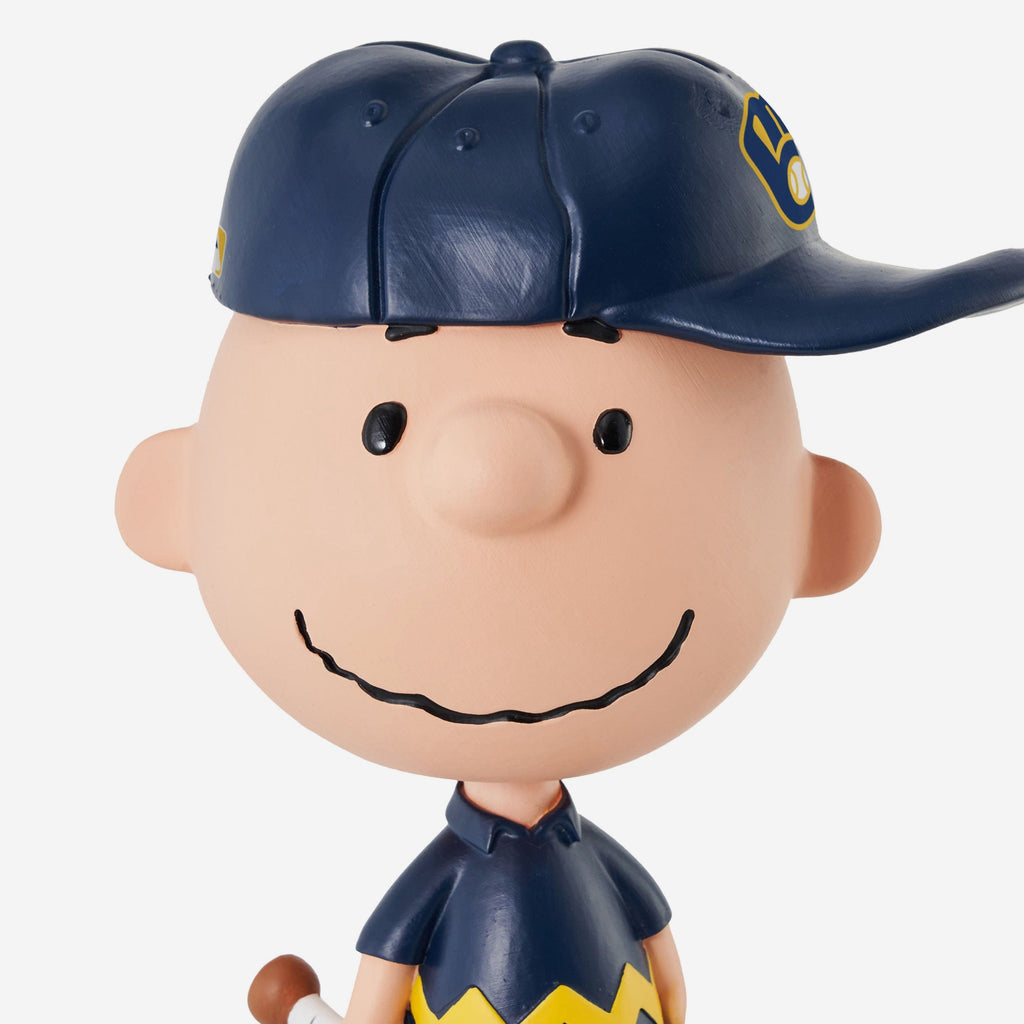 Milwaukee Brewers Charlie Brown Peanuts Bighead Bobblehead FOCO