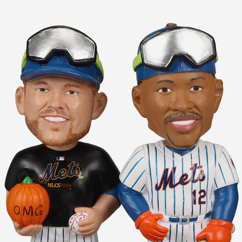 New York Mets Playoff Pumpkin Patch Mini Bobblehead Scene FOCO