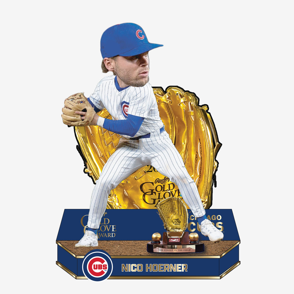Nico Hoerner Chicago Cubs 2025 Gold Glove Bobblehead FOCO