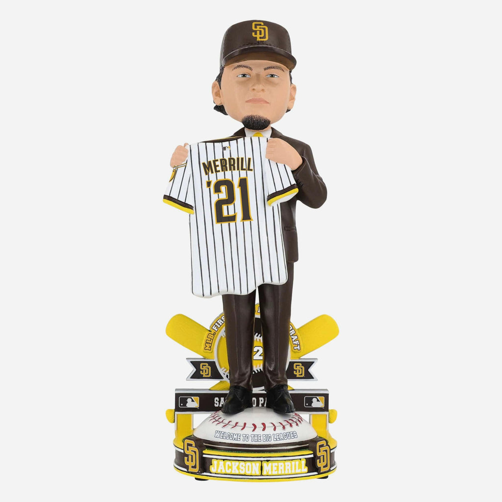 Jackson Merrill パドレス ボブルヘッド Jackson Merrill San Diego Padres 2021 MLB Draft Pick Bobblehead FOCO
