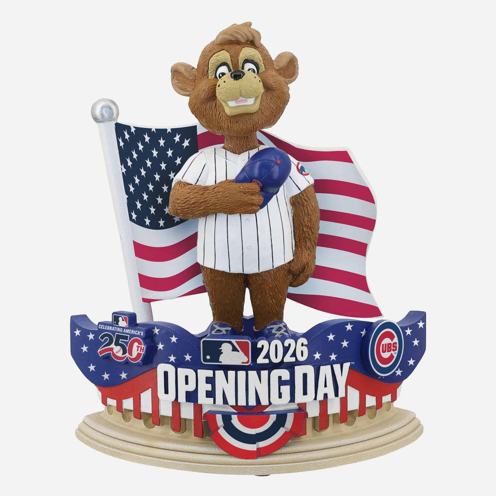 FOCO Clark Chicago Cubs 2026 Opening Day Mascot Bobblehead 2