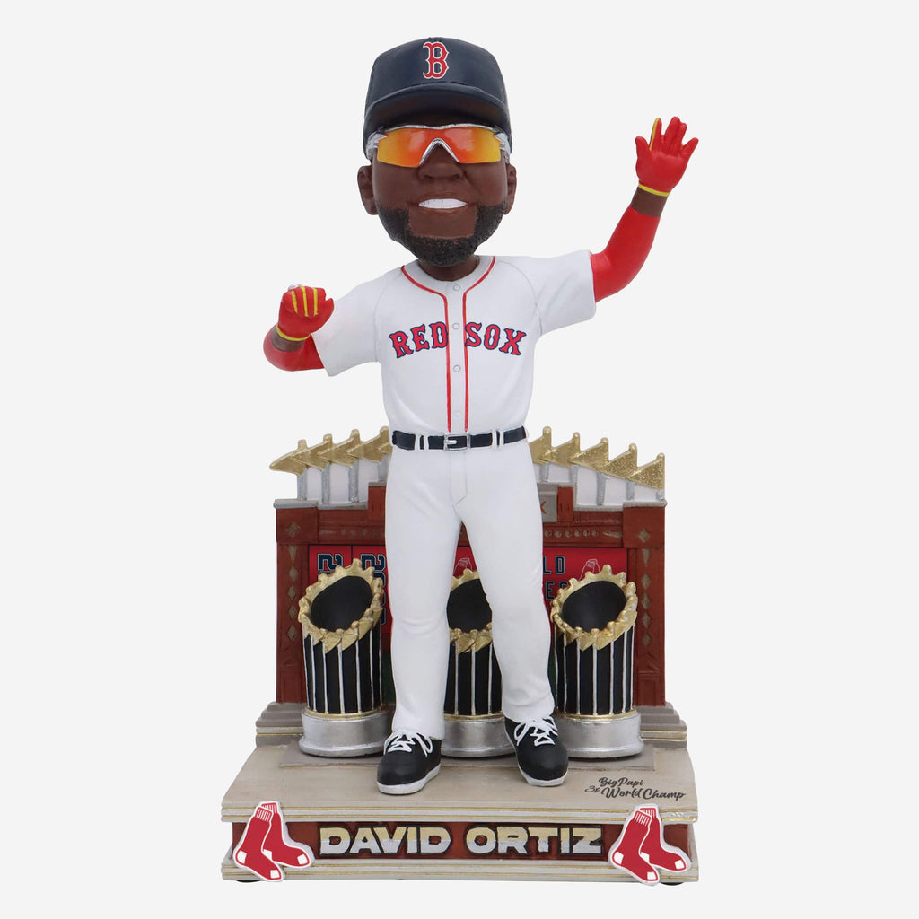 David Ortiz Boston Red Sox 3x World Series Champion Bobblehead FOCO
