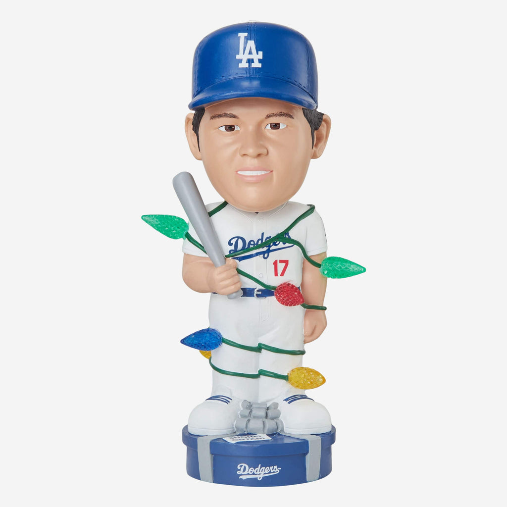 Shohei Ohtani Los Angeles Dodgers Holiday Lights Bobblehead FOCO