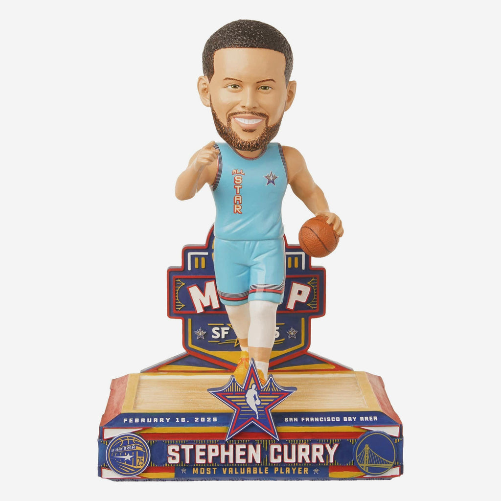 Steph Curry Golden State Warriors 2025 NBA All-Star MVP Bobblehead