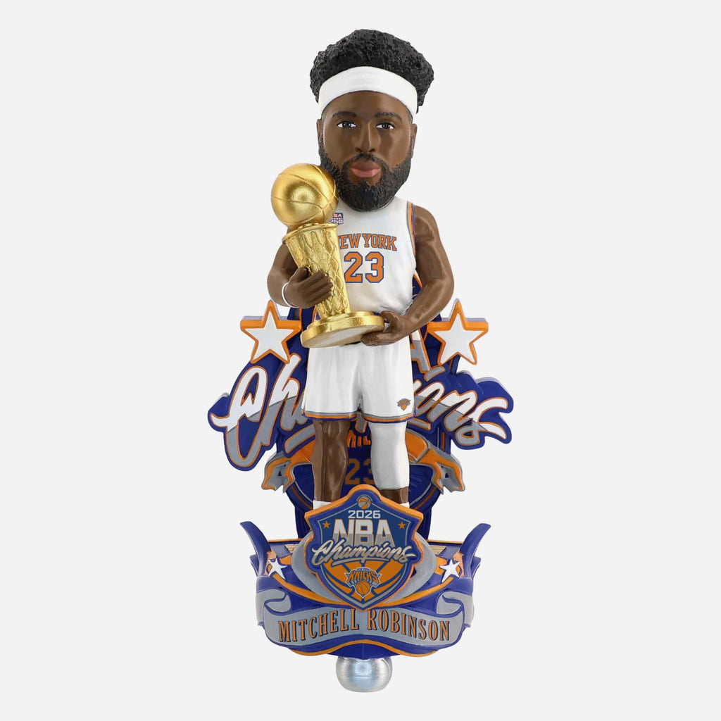 Mitchell Robinson New York Knicks 2026 NBA Champions Celebration
