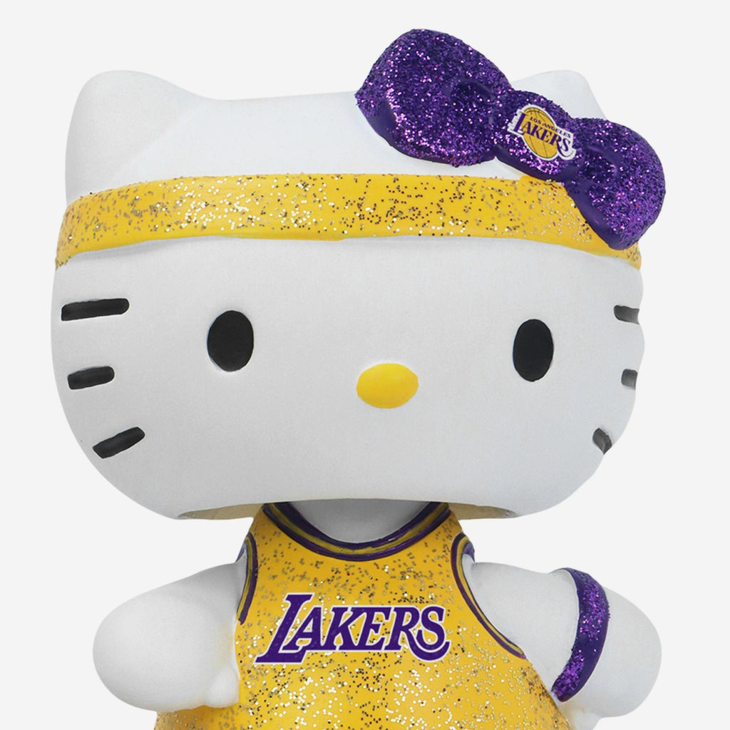 激レア☆ハローキティ☆TW＆KTドール（Ｌ）☆バスケットボール☆2002 Los Angeles Lakers Hello Kitty® Glitter Mini Bobblehead FOCO