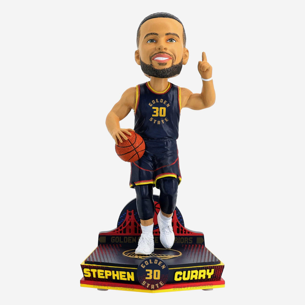 FOCO Steph Curry Golden State Warriors 2025 City Jersey Bobblehead 2