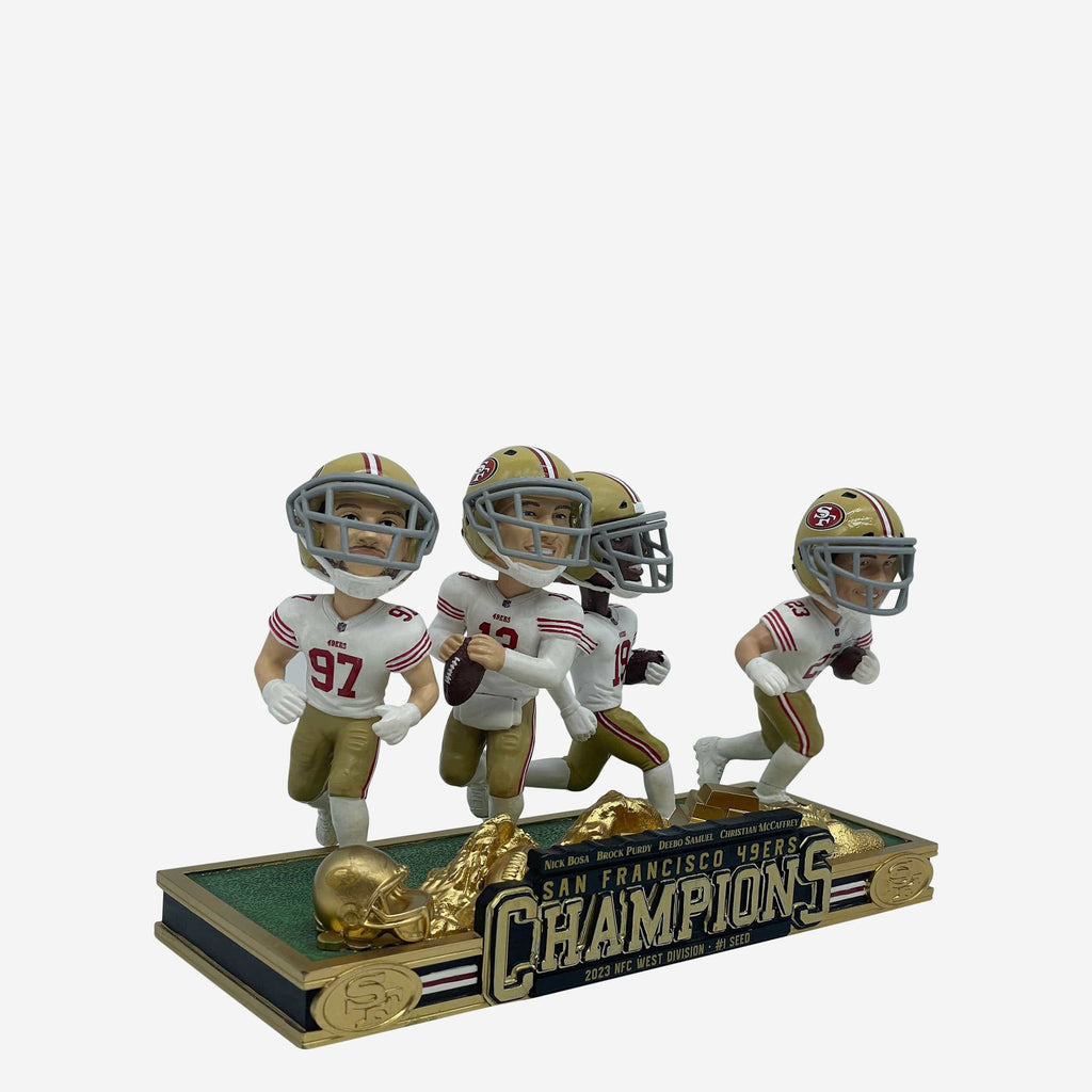San Francisco 49ers 2023 NFC West Division Champions Mini Bobblehead S FOCO San Francisco 49ers 2023 NFC West Division Champions Mini Bobblehead S FOCO
