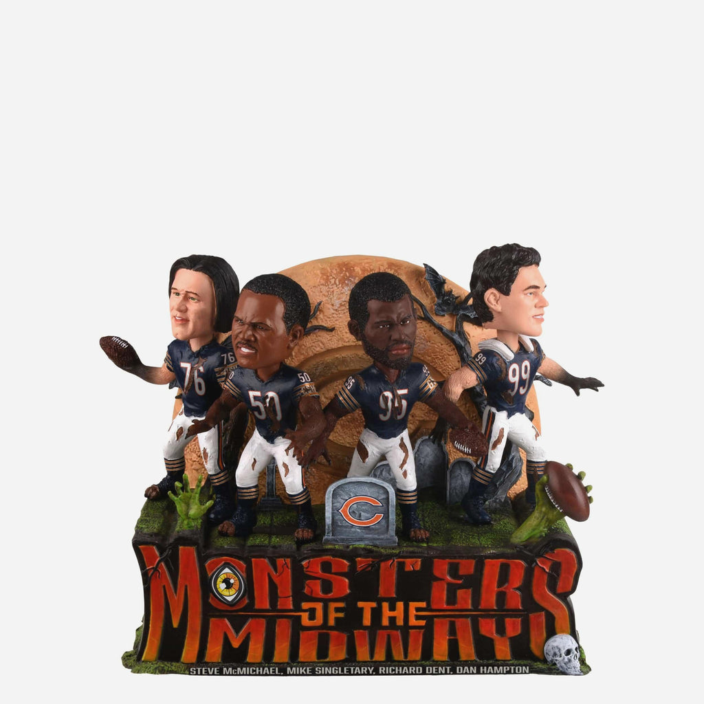 Chicago Bears Monsters of the Midway Defense Mini Bobblehead Scene