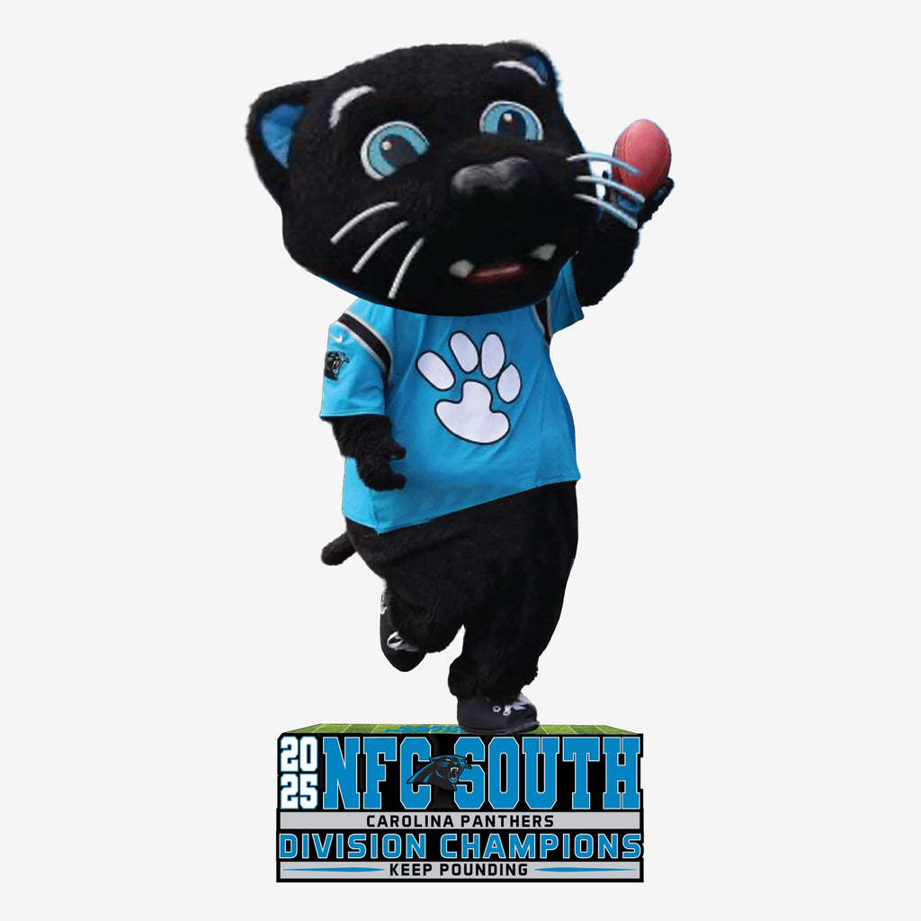 FOCO Sir Purr Carolina Panthers NFC South Division Champion Mini Bighead Bobblehead 2