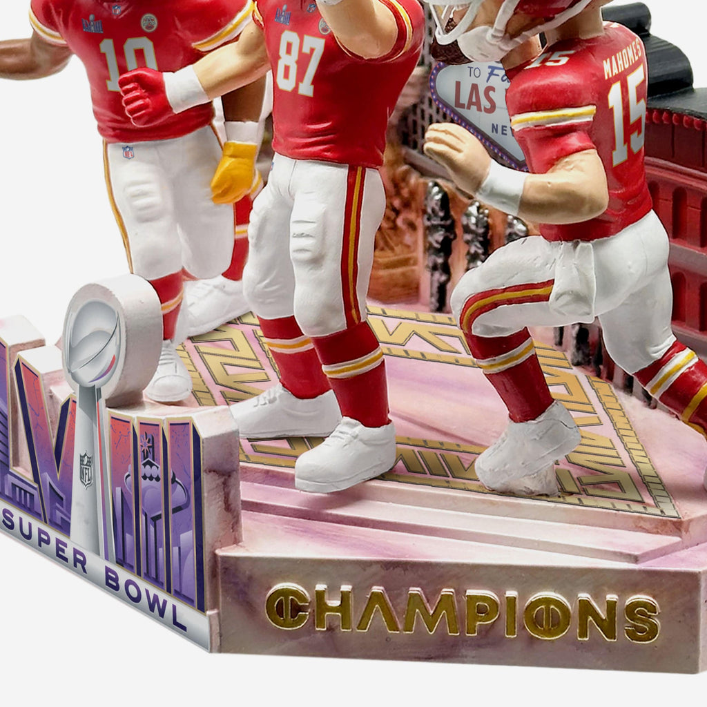 Kansas City Chiefs Super Bowl LVIII Champions Mini Bobblehead Scene FOCO