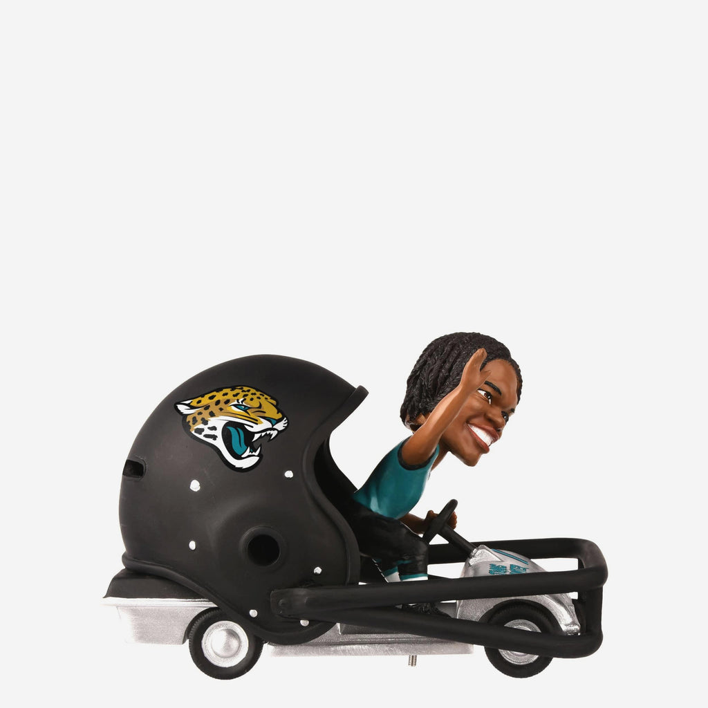FOCO Travis Hunter Jacksonville Jaguars Helmet Cart Bobblehead 3