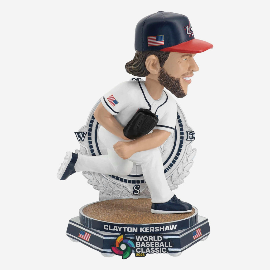 FOCO Clayton Kershaw USA 2026 World Baseball Classic Wackelfigur 2