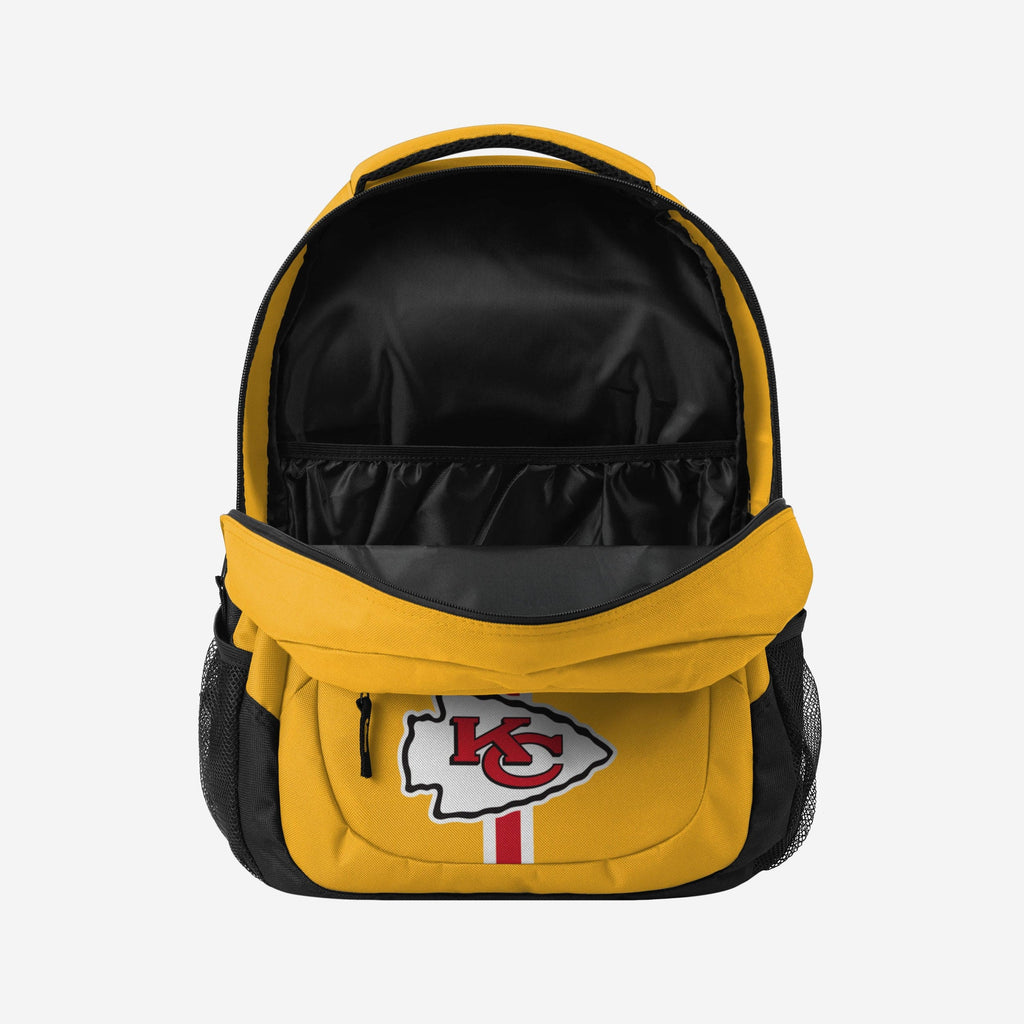 Kansas City Chiefs Yellow Alternate Color Action Backpack FOCO display picture 3