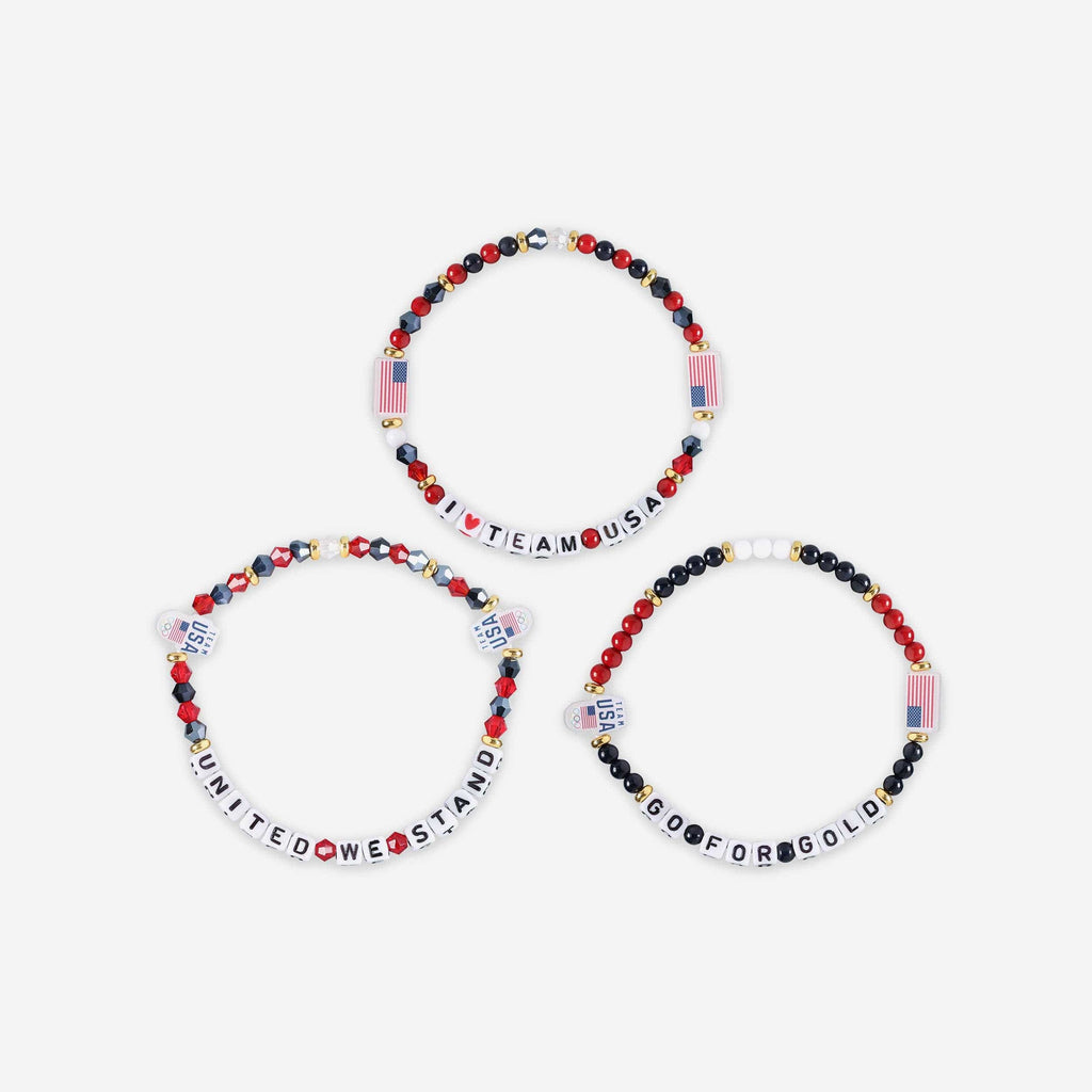 FOCO Team USA 3 Pack Friendship Bracelet Women 4