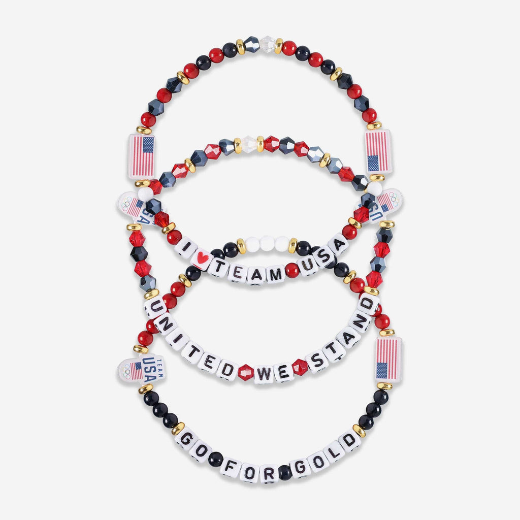 FOCO Team USA 3 Pack Friendship Bracelet Women 2