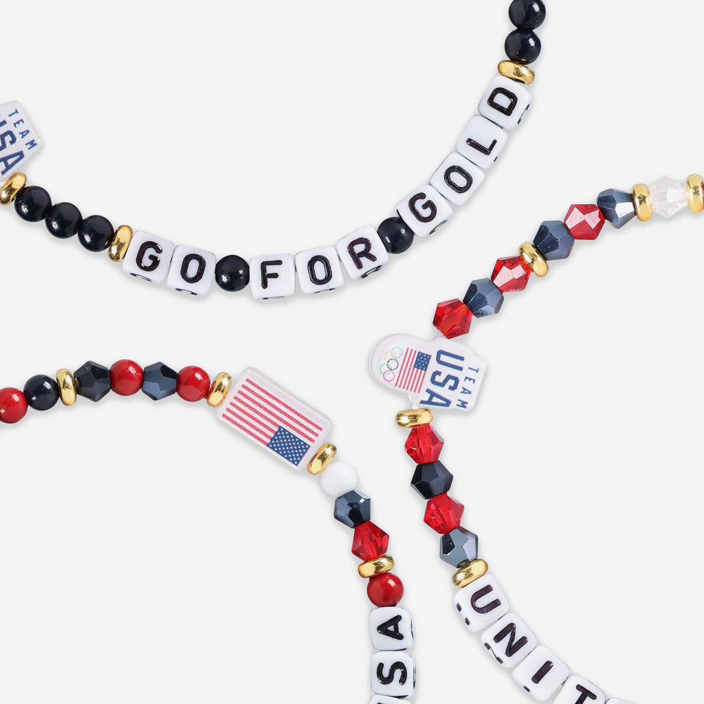 FOCO Team USA 3 Pack Friendship Bracelet Women 3
