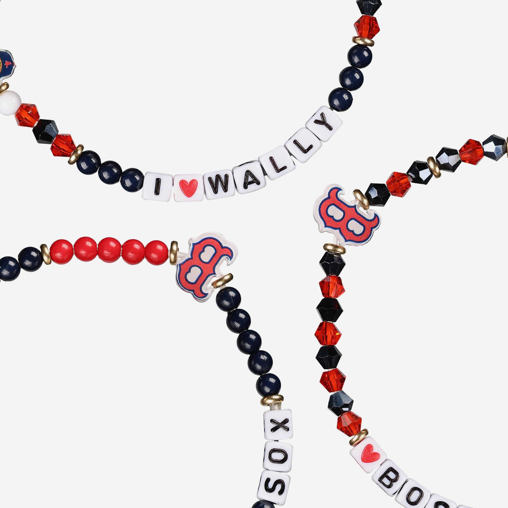 FOCO Boston Red Sox 3 Pack Friendship Bracelet Women 3