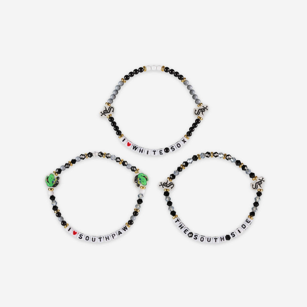 FOCO Chicago White Sox 3 Pack Friendship Bracelet Women 4