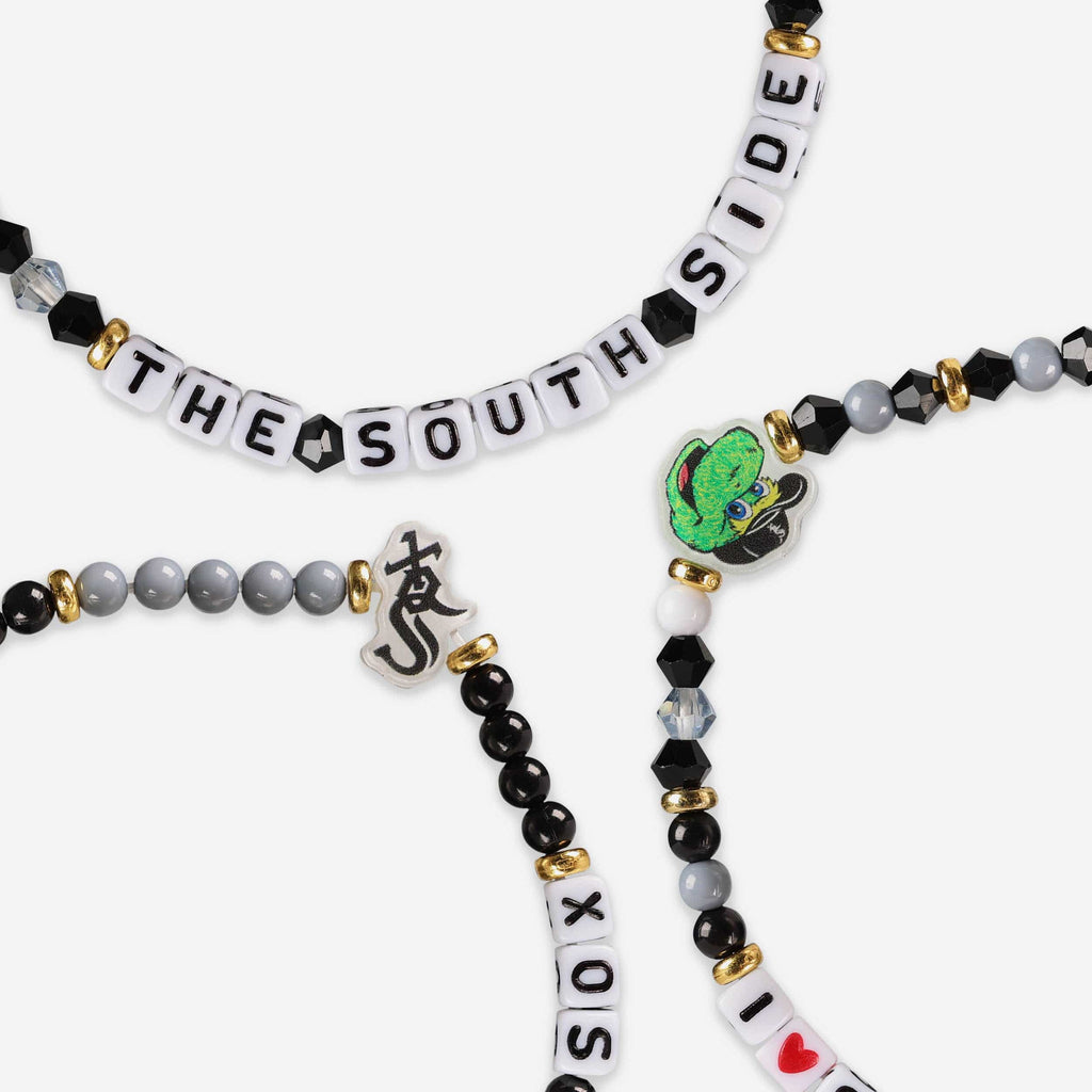 FOCO Chicago White Sox 3 Pack Friendship Bracelet Women 3