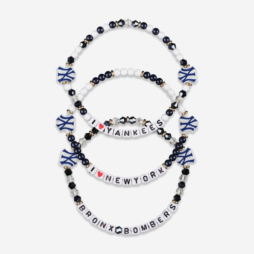 New York Yankees 3 Pack Friendship Bracelet FOCO