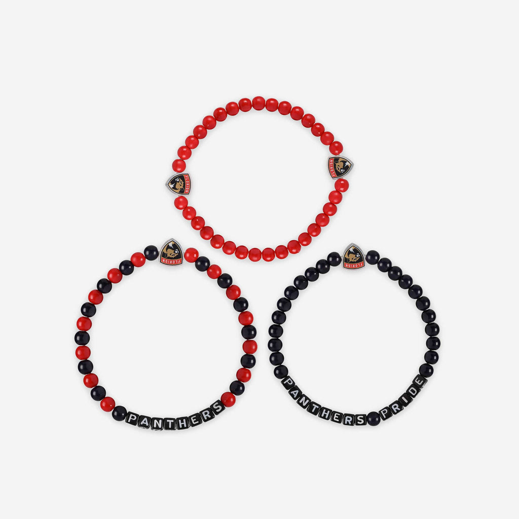Florida Panthers 3 Pack Beaded Friendship Bracelet FOCO