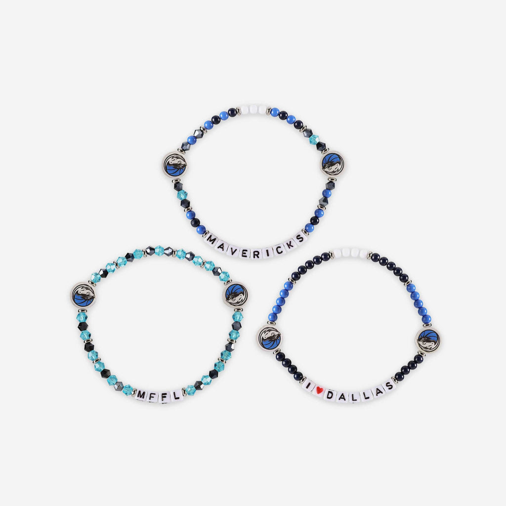 FOCO Dallas Mavericks 3 Pack Friendship Bracelet Women 4