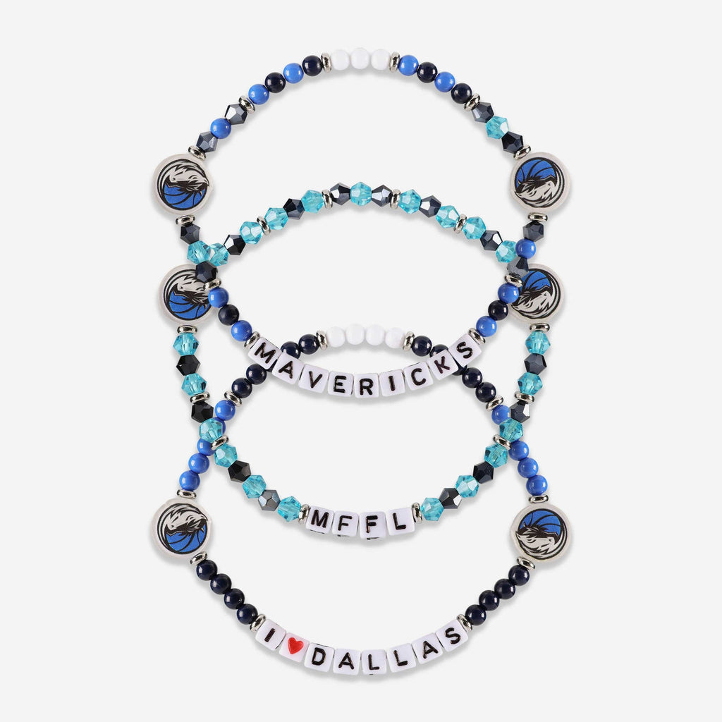 FOCO Dallas Mavericks 3 Pack Friendship Bracelet Women 2