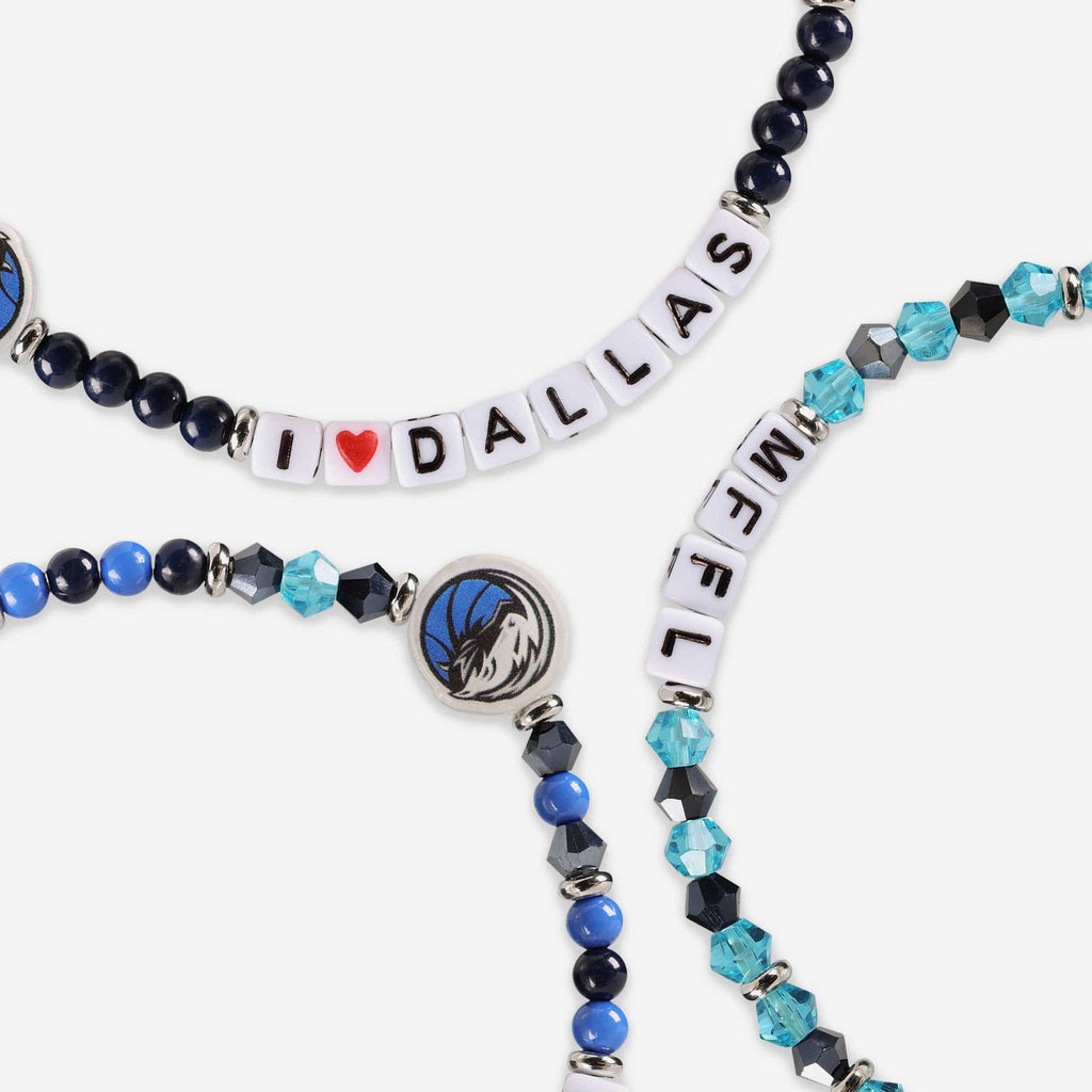 FOCO Dallas Mavericks 3 Pack Friendship Bracelet Women 3