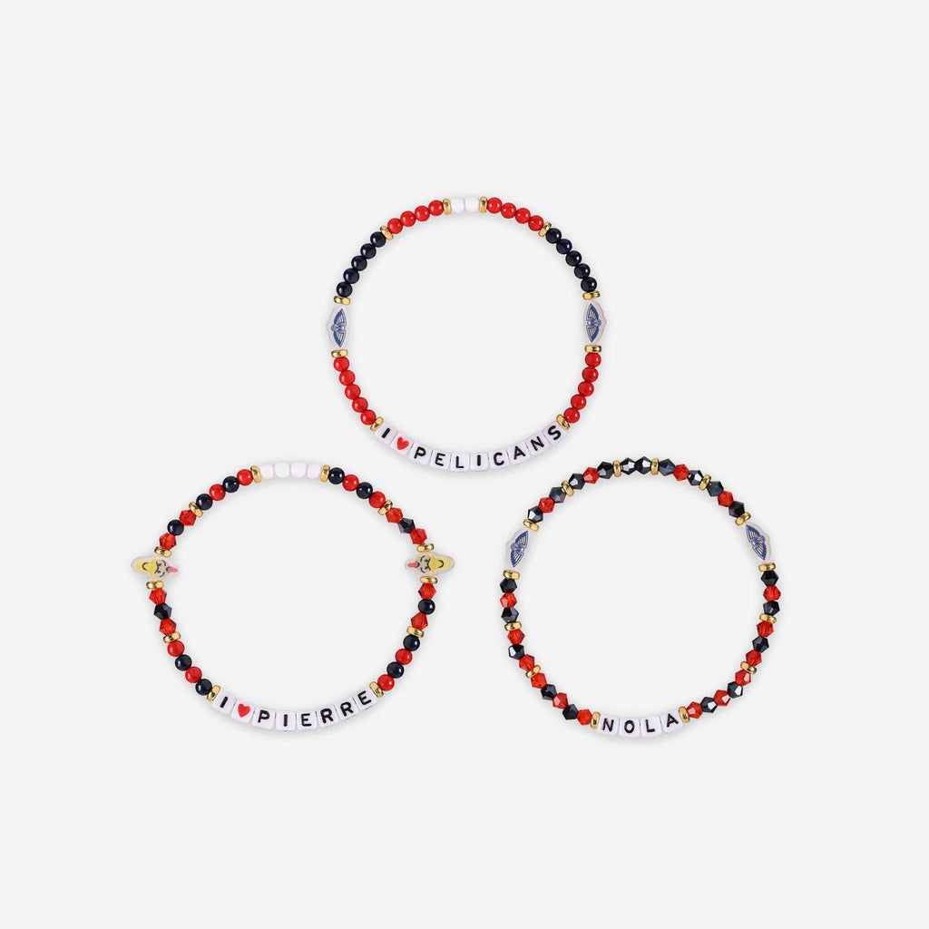 FOCO New Orleans Pelicans 3 Pack Friendship Bracelet Women 4