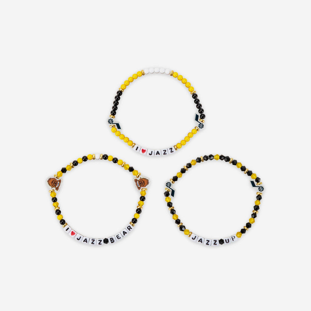 FOCO Utah Jazz 3 Pack Friendship Bracelet Women 4