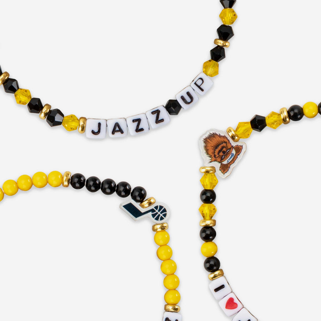 FOCO Utah Jazz 3 Pack Friendship Bracelet Women 3