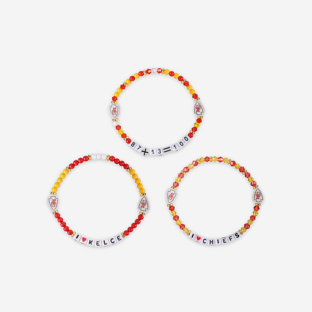 Travis Kelce Kansas City Chiefs Pack Player Friendship Bracelet