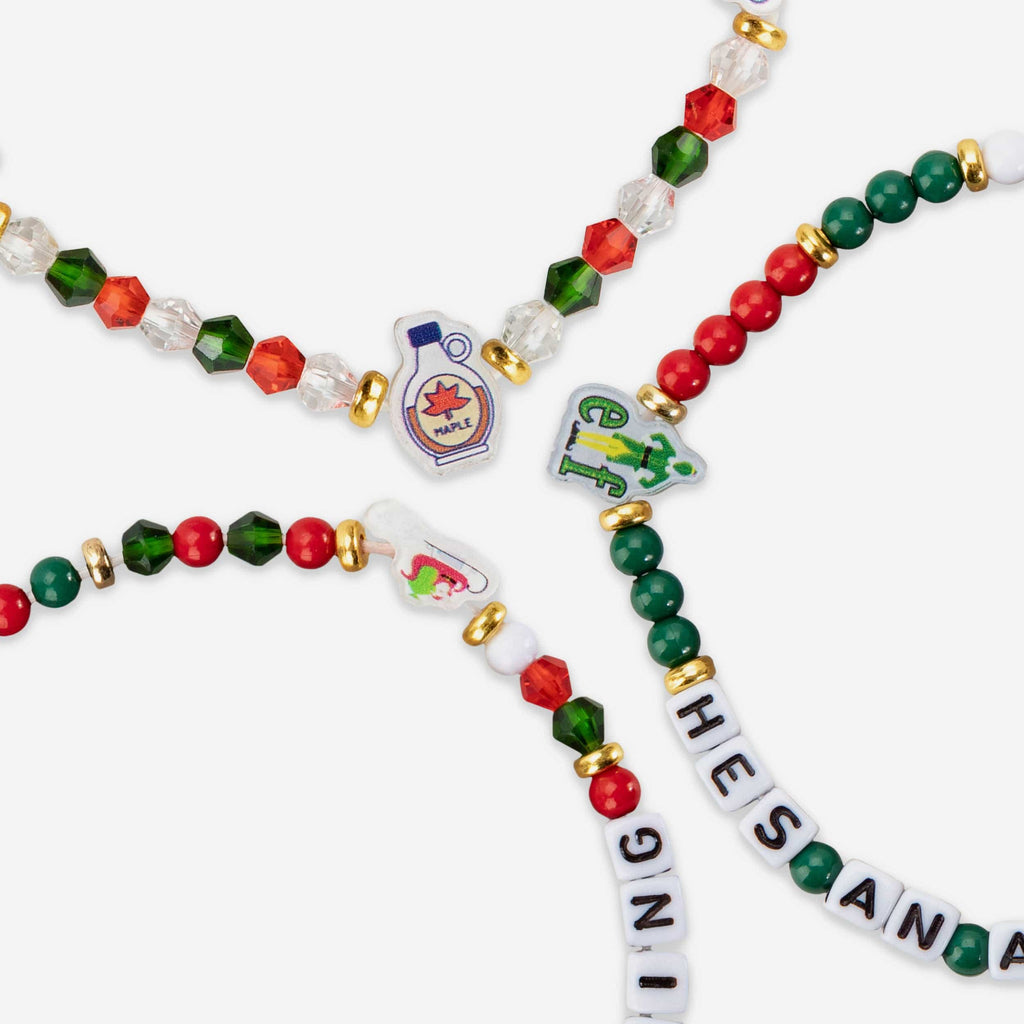 FOCO Elf Food Groups 3 Pack Friendship Bracelet Women 3